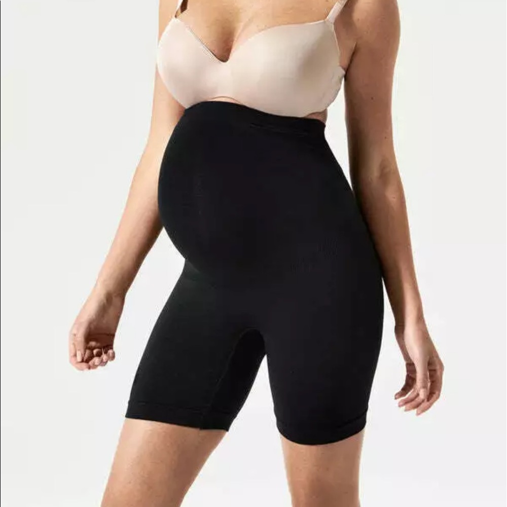 BLANQI Everyday Maternity Biker Short Girlshort Deepest Black Size S